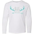 thumbnail image 3 of Inktastic Big Brother, Deer Antlers, Arrow - Blue Gray Long Sleeve Youth T-Shirt, 3 of 5