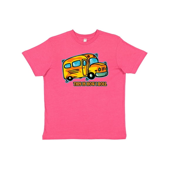 Inktastic How I Roll School Bus Youth T-Shirt
