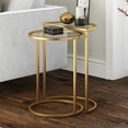thumbnail image 2 of Evelyn&Zoe Nested Side Table Set with Glass Top, 2 of 8