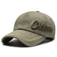 thumbnail image 1 of Gorra de béisbol vaquera de color degradado desgastado lavado estilo Hong Kong para hombres y mujeres, gorra con visera informal retro transpirable de parte superior suave para primavera y verano, 1 of 6