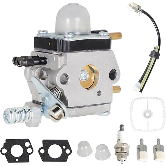 Carburetor and Maintenance Kit Replacement for Mantis Tiller Models 7222 7225, Compatible with SV-5C/2 and C1U-K82 Engines