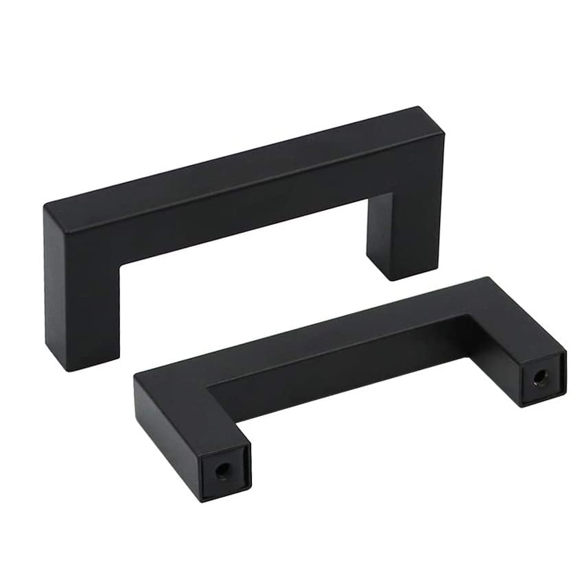Heldig 2 piece furniture handles black handle stainless steel drawer handles door