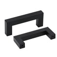 thumbnail image 1 of Tiradores de muebles de 2 piezas tirador de armario negro acero inoxidable - tiradores de cajón tiradores de puerta tirador de cocina negro tiradores de barandilla Ormromra ZH-167, 1 of 7