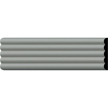 3"H x 3/8"P x 94 1/2"L Fluted Panel Panel Moulding