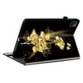 thumbnail image 3 of Allytechgroup Sleek & Stylish iPad Air 11 Case 2024, Durable Apple iPad Air Case 11 inch 2024 with Flip Cover and Multi-Angle Viewing Stand for Women Men, Gold Butterfly, 3 of 6