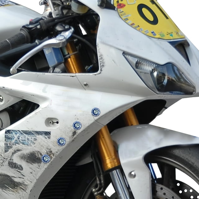 unbranded 4Ud Tornillos Para Matrícula De Motocicleta En Con Decorativo Y Fácil Instalación