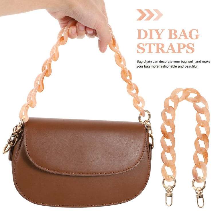 Acrylic Resin Bag Chain Replacement Shoulder Purse Handbag Strap Belt  Detachable