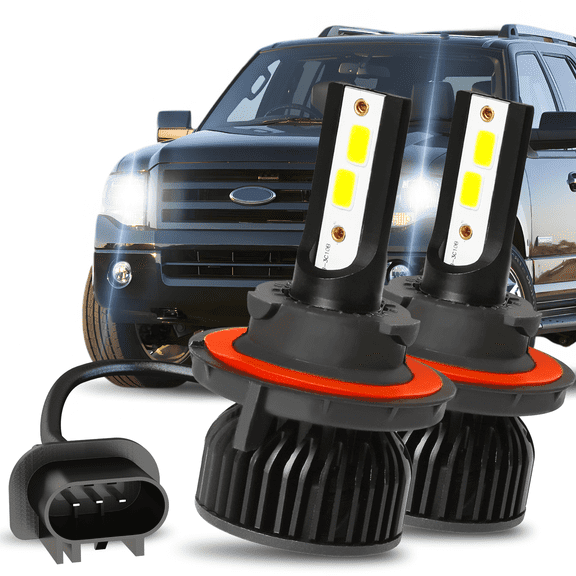 For 2007-2014 Ford Expedition 6000K White LED Headlights Bulbs kit High Low Beam Set