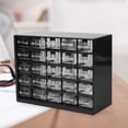 thumbnail image 4 of Caja de almacenamiento de herramientas para gabinete de hardware, organizador de almacenamiento para tornillos pequeños Negro, 4 of 9