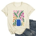 thumbnail image 3 of DEXIO Plus Size Vintage Floral T Shirts for Women Boho Wildflower Graphic Tees Cute Short Sleeve Casual Tops,5X, 3 of 13