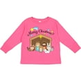 thumbnail image 3 of Inktastic Merry Christmas Cute Nativity Scene Boys or Girls Long Sleeve Toddler T-Shirt, 3 of 5