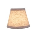 thumbnail image 3 of Aspen Creative 32063-2 Small Hardback Empire Shape Chandelier Clip-On Lamp Shade Set (2 Pack), Transitional Design in Beige, 5" bottom width (3" x 5" x 4"), 3 of 7