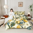 thumbnail image 4 of Castle Fairy Teens Adults Tropical Yellow Lemon Bedding Comforter Set 2pcs,Animal Birds Twin Comforter Sets Microfiber,Vintage Floral Fruit Breathable Bedding Set,Breathable Home Decor,Reversible, 4 of 8
