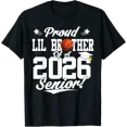 thumbnail image 1 of T-Shirt de Basketball Senior Gradué Proud Lil Brother Of A 2026 V9, 1 of 4