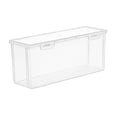 thumbnail image 2 of Cesta de costura, caja para manualidades, caja de almacenamiento de artículos diversos, transparente, cómoda, portátil, de gran capacidad, organizador 30 cm x 105 cm x 13 cm, 2 of 8