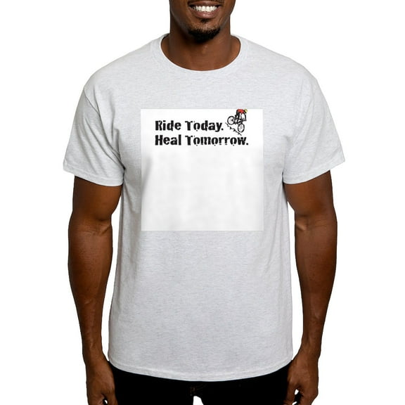 CafePress - Ride Today T Shirt (Gray) - Light T-Shirt - CP