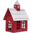 thumbnail image 1 of Desktop House Christmas Ornament Iron Multi Color Candle Holder 1Set, 1 of 5