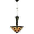 thumbnail image 2 of Meyda 139494 21 in. Grenway Beige Iridescent Inverted Pendant, Antique Black & Bai, 2 of 2