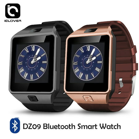 IClover Bluetooth Smart Watch w/Camera GSM SIM Phone Mate DZ09 For Android IOS Smart Phone Samsung S5/Note 2/3/4,Nexus 6, HTC, Sony, Huawei and Other Android Smart Phones