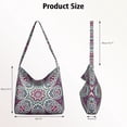 thumbnail image 5 of Moroccan Plaid Waist Bag – Unique Geometric Fanny Pack with Striped & Checkered Fusion Print, 5 of 5