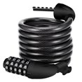 thumbnail image 1 of Bike Lock Bicycle Locker Combination 5 Digit 120cm/12mm Long Cycle Cable Locks Bikes Chain High Security For E-bike Mountain Bike Outdoor Ski Gate Acc, 1 of 5