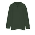 thumbnail image 6 of Hxshgdsn Womens V Neck Sweatshirts Fuzzy Fleece Warm Long Sleeve Pullover Tops Army Green M, 6 of 8