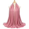 thumbnail image 3 of MSJUHEG Scarf Shawls And Wraps Women Fashion Chiffon Long Scarf Muslim Hijab Arab Wrap Shawl Headwear Silk Scarf Pink One Size, 3 of 3
