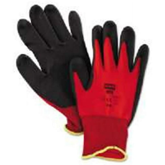 North Safety 068-NF11/8M Northflex Red Foamed Pvc Palm Coated Gloves, Medium