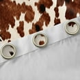 thumbnail image 4 of Feelyou Brown Cow Print Curtains Pack of 2 (42x84 Each) for Teens, Rustic Farmhouse Curtains Blackout, Modern Fashion Style Bedroom Curtains, Curtains and Drapes Decor, 4 of 6