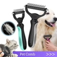 thumbnail image 2 of Pet Hair Removal Comb Cat Dog Brush Hair Grooming ShopWise Round, 2 of 14