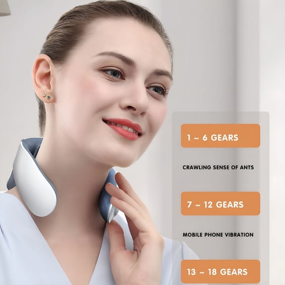 XIRQI Massager for Neck,Heated Neck Electric Plus For Neck And Shoulder Pain Relief Muscle Relaxation Floating 4 Vibrator Heating