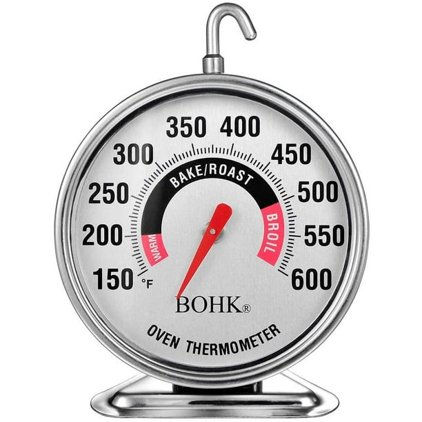 2.36" Large Dial Oven Thermometer for Professional and Home Kitchens