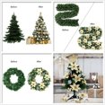 thumbnail image 3 of 120 Uds. Decoraciones de flores para árbol de Navidad, adornos de árbol de Navidad rojos para decoración de árbol de Navidad para fiestas navideñas, 3 of 5