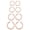 Rose Golden, variant on 4 Pairs Titanium Hoop Earrings for Sensitive Ears Hypoallergenic Pure Titanium Earrings for Women Men G23 Lightweight Small Huggie Hoop Earrings Set 12MM 15MM 20MM 25MM