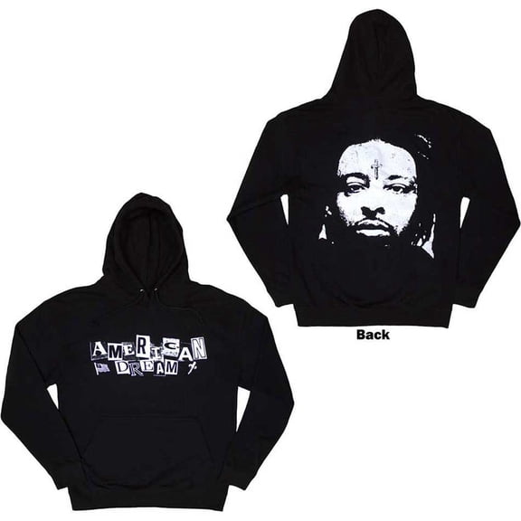 21 Savage Unisex Pullover Hoodie: American Dream (Back Print) (Small)