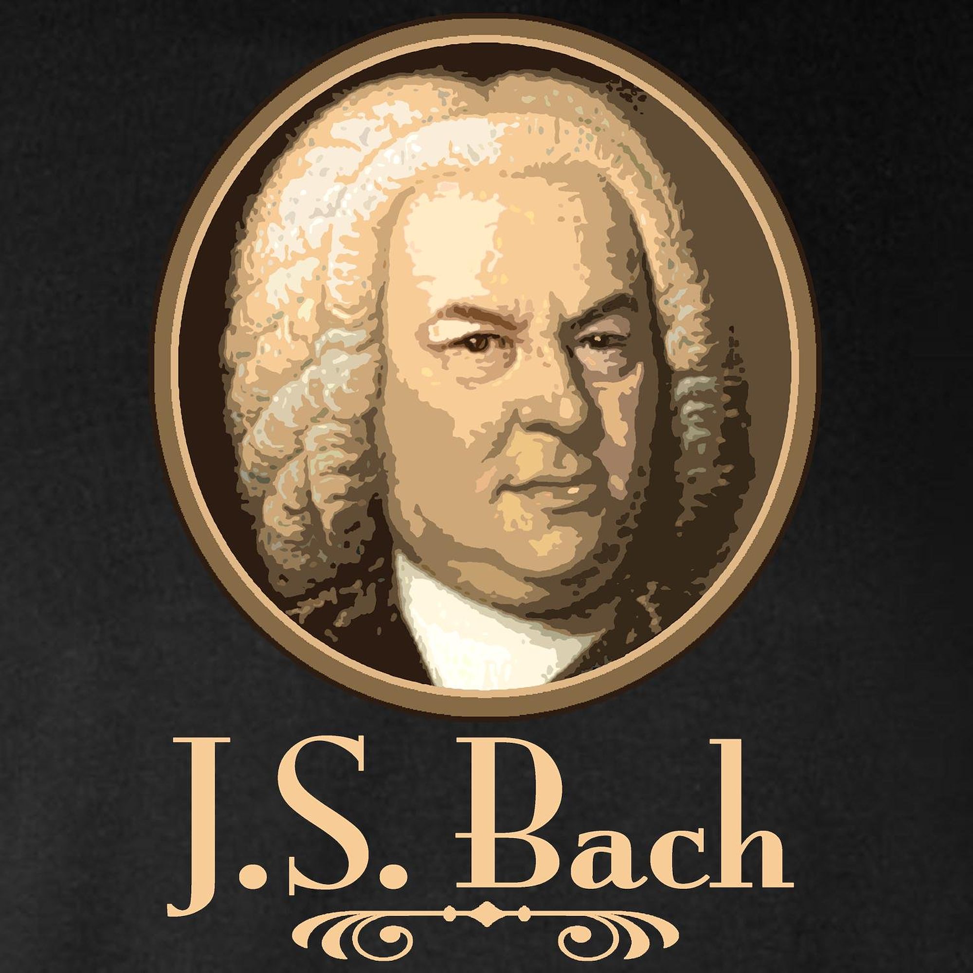 CafePress - J.S. Bach Long Sleeve Dark T Shirt - Long Sleeve Dark T-Shirt - image 3 of 4
