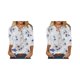 thumbnail image 3 of Jumpingount Blusa de mujer de manga corta con cuello en V botón pulóver camisa fiesta compras elegante verano Top ropa de moda femenina Type7 NO7, 3 of 6