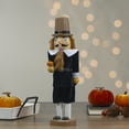 thumbnail image 2 of Northlight Pilgrim Man Wooden Fall Harvest Thanksgiving Nutcracker Decoration- 14", 2 of 5