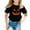 Black, variant on YOUYEDIAN Girls Halloween Tops Novelty Pumpkin Spider Witch Print T-Shirt Short Sleeve Round Neck Blouse Black 3-4 Years