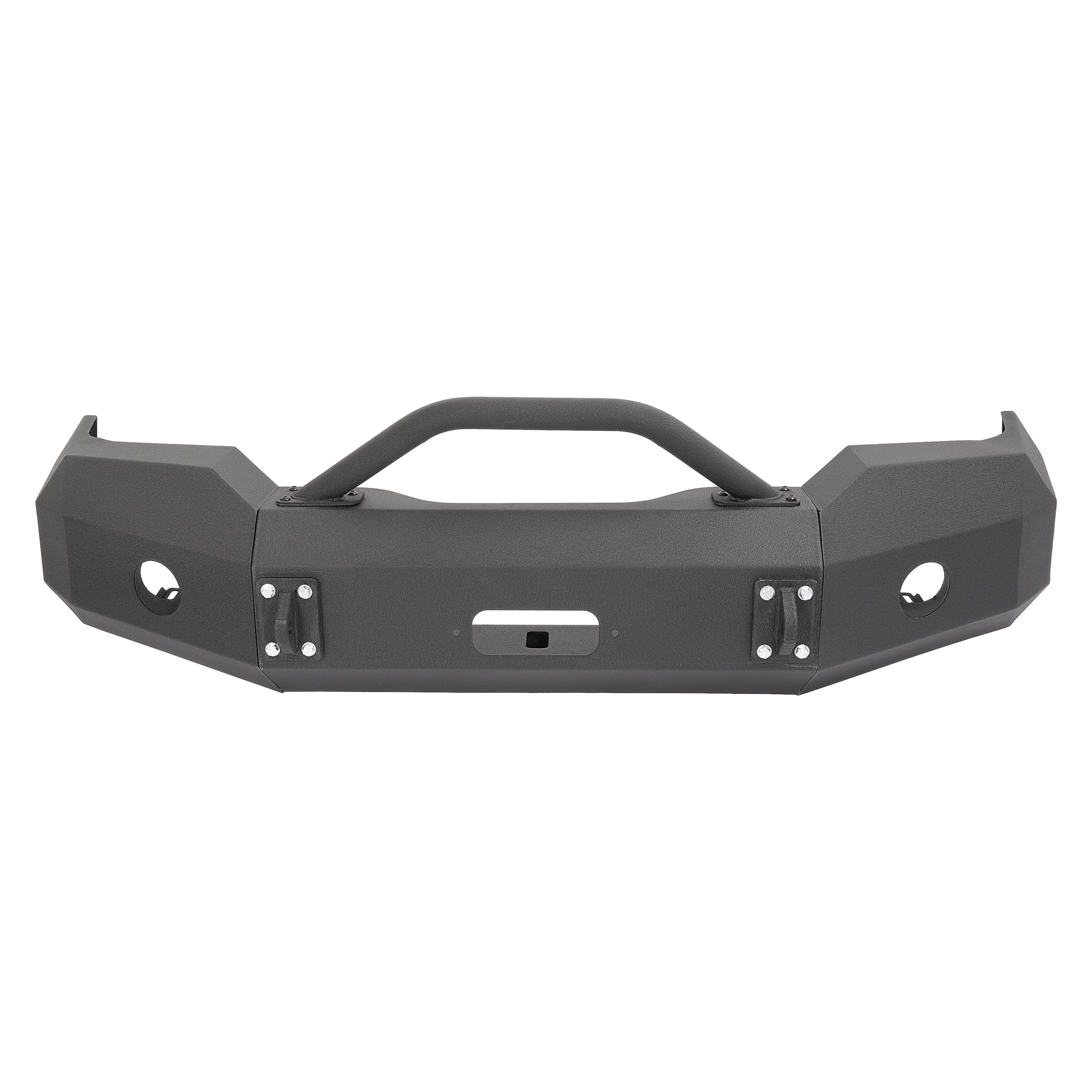 Kojem Front Bumper Assembly for 2003-2006 GMC Sierra 1500 Powder Coated Black Steel