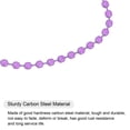 thumbnail image 4 of Uxcell 4.72" Ball Bead Chains with Connectors for Chains DIY Crafts, 24 Pack Purple, 4 of 6