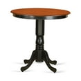 thumbnail image 2 of Rustic Kitchen Table Set - Ranch Height Dining Table & Chairs - Round Pedestal Table, 2 of 5