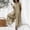 Khaki, variant on Summer Flowy Jumpsuits Lazy Rompers for Women Wide Leg Jumpsuit Women's Solid Color Casual Short Sleeved Medium Length Cotton Linen Shirt Jumpsuit Gray S
