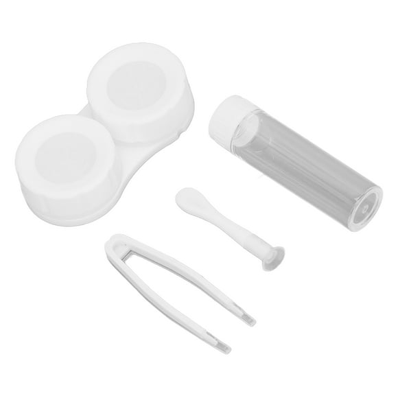 Portable Contact Lens Box Kit, Cute Little Duck Portable Contact Lens Case Container Holder Dustproof Mini Contact Lens Case Travel Kit With Mirror For Woman