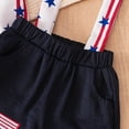 thumbnail image 4 of Wxirdiow Baby Boys Suit Set Baby Boys Formal Suit Set Short Sleeve with Bowtie Suspender Shorts Pants Outfits Toddler Clothes Red Size,3-6 Months, 4 of 9