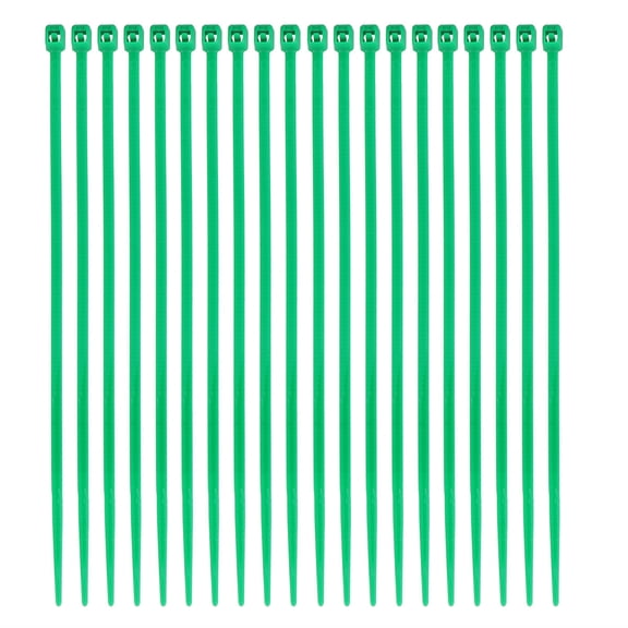 Kuyiluo 1000pcs 3x100mm Self-locking Nylon Cable Ties Multi-Purpose Fasteners for Cable Organizing Product Package (Green)