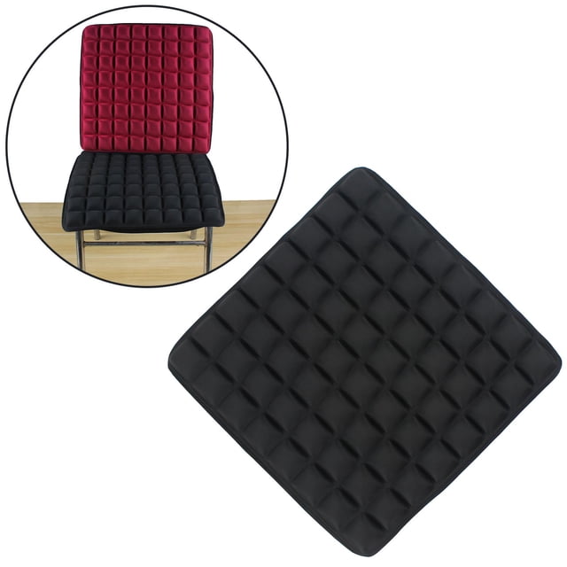 Cojín de asiento Cola Cojín 3D Acolchado Transpirable Suave Antideslizante Negro