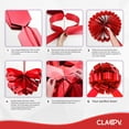 thumbnail image 5 of Claev Car Bow 23 Inch Round Giant Red Gift Bow (US Company), 5 of 7