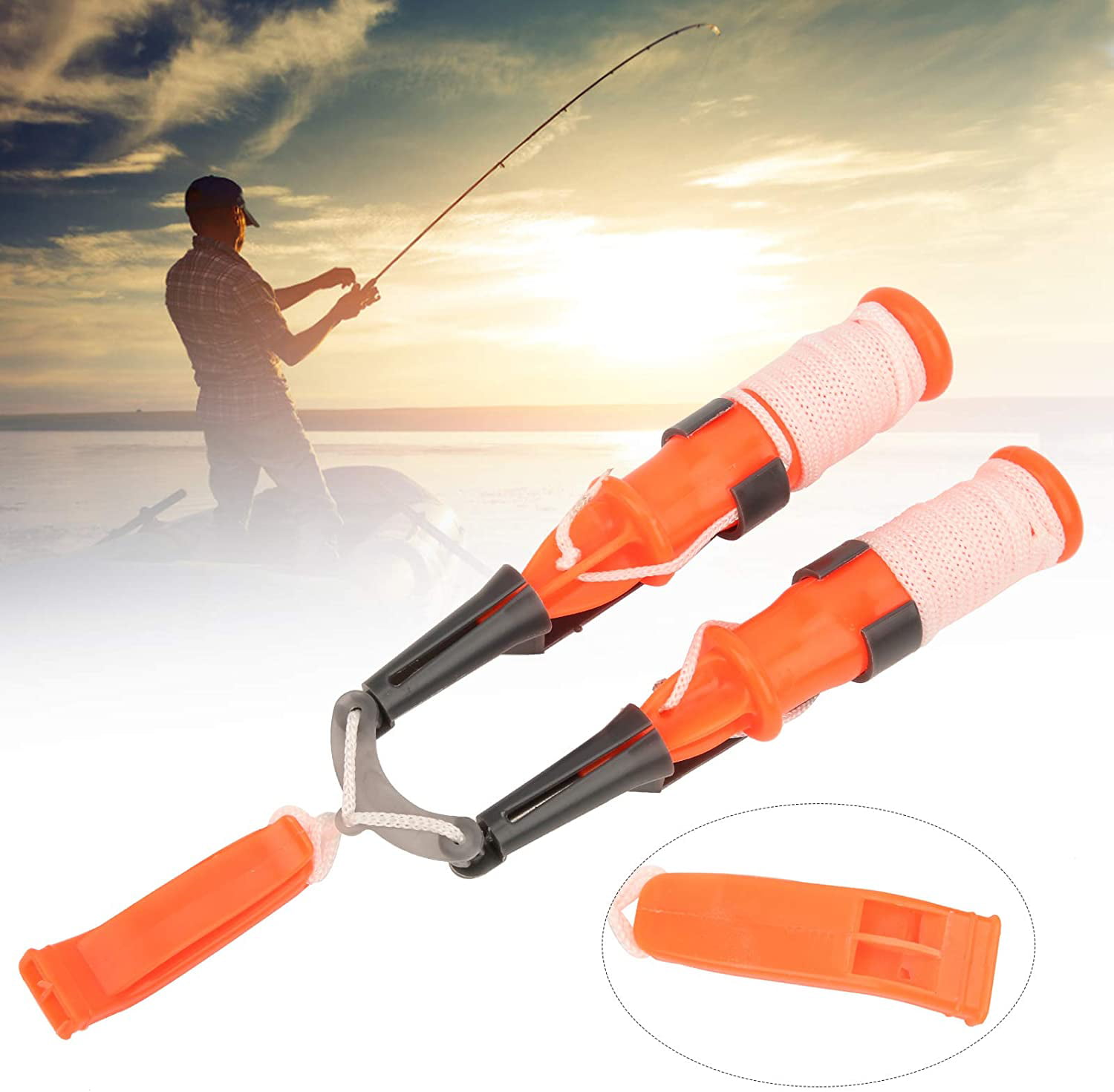 Portable Dual Handheld 2Pcs for Fishing Fishing Lover Outdoor Angler hightseck Ice Hammer Ice Safety Picks 