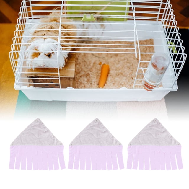 Acogedora Hamaca Para Ratas, 3 Piezas, Cama Colgante Con Diseño De Borla Juguetona Para Animales Pequeños, Juego De Cama Colgante, Hamaca Suave Y Cómoda Para Animales Pequeños